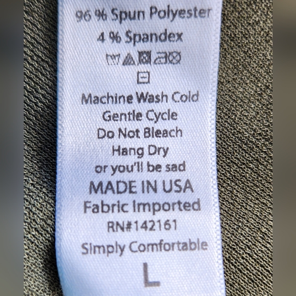 LuLaRoe Olive Green Elastic foldover waist A Line skirt Size L - Picture 4 of 4